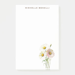 Daisy Watercolor Blume Moderne Beruflich Post-it Klebezettel