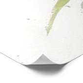 Daisy Watercolor Blume Moderne Beruflich Poster (Ecke)