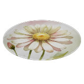 Daisy Watercolor Blume Moderne Beruflich Schneidebrett (Ecke)