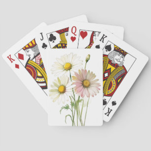 Daisy Watercolor Blume Moderne Beruflich Spielkarten