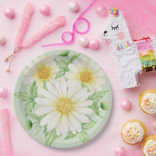 Daisy Watercolor Blume Paper Teller (Party)