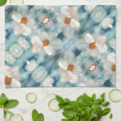 Daisy Watercolor Floral Geschirrtuch (Gefaltet)