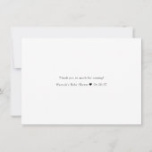 Daisy Watercolor | Vielen Dank Mitteilungskarte (Rückseite)