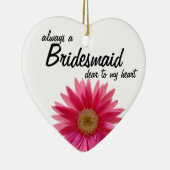 Daisy Wedding Bridesmaid Keramik Ornament (Rechts)