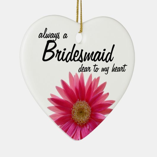 Daisy Wedding Bridesmaid Keramik Ornament (Rechts)