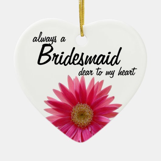 Daisy Wedding Bridesmaid Keramik Ornament (Vorne)