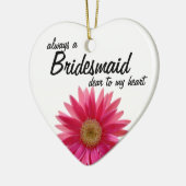 Daisy Wedding Bridesmaid Keramik Ornament (Links)