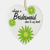 Daisy Wedding Bridesmaid Keramikornament (Rechts)