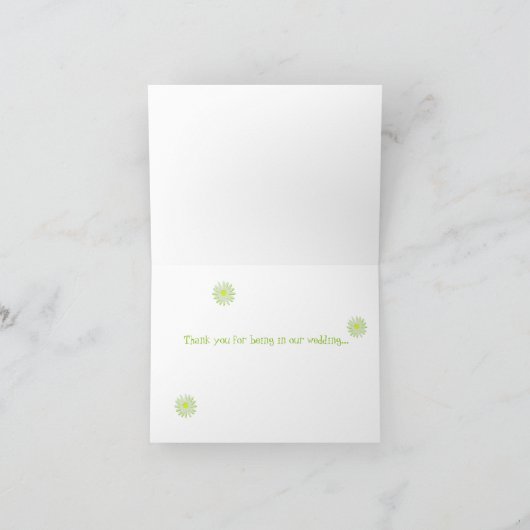 Daisy Wedding/ Danke (Innenseite)