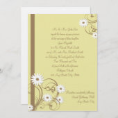 Daisy Wedding Einladung (Vorne/Hinten)