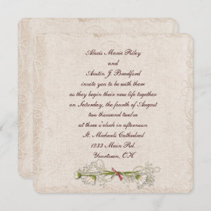 Daisy Wedding Elegance Einladung