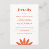 Daisy Wedding Enclosure Card Begleitkarte (Vorderseite)