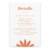 Daisy Wedding Enclosure Card Begleitkarte