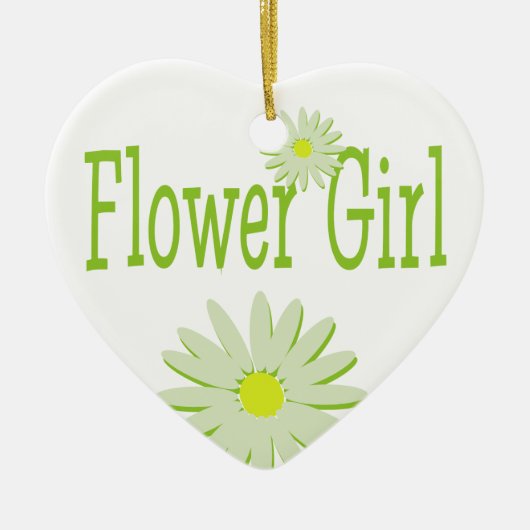 Daisy Wedding/Flower Girl Keramikornament (Vorne)