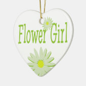 Daisy Wedding/Flower Girl Keramikornament (Links)