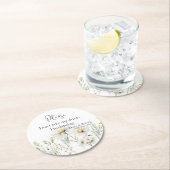 Daisy Wedding I'm Dancing Runder Pappuntersetzer (Vor Ort)