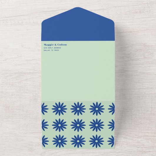 Daisy Wedding in einer Einladung (Außenbereich)