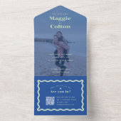 Daisy Wedding in einer Einladung (Innen Boden)