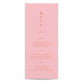 Daisy Wedding Menu Menükarte