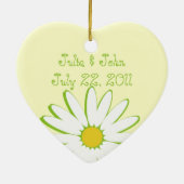 Daisy Wedding Mother of the Bride Keramik Ornament (Hinten)