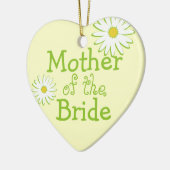 Daisy Wedding Mother of the Bride Keramik Ornament (Links)