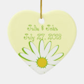 Daisy Wedding Mother of the Groom Keramikornament (Hinten)