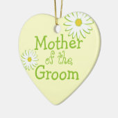 Daisy Wedding Mother of the Groom Keramikornament (Links)