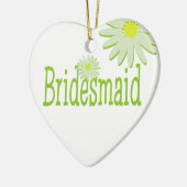Daisy Wedding / Mutter der Braut Keramik Ornament (Links)