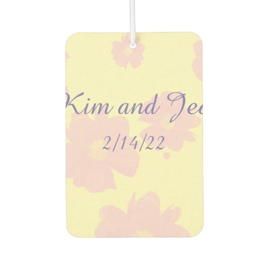 Daisy Wedding Range Car Air Freshener Autolufterfrischer (Vorderseite)