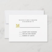 Daisy Wedding RSVP Karte (Rückseite)