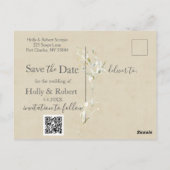 Daisy Wedding Save the Date Postkarte (Rückseite)