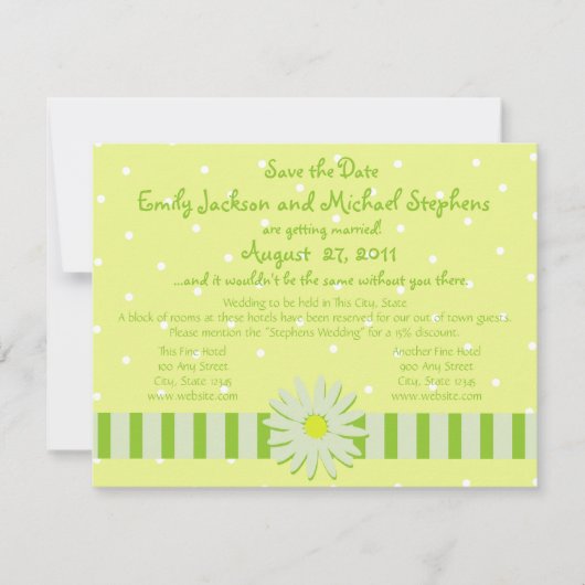 Daisy Wedding/Save the Date Save The Date (Vorderseite)