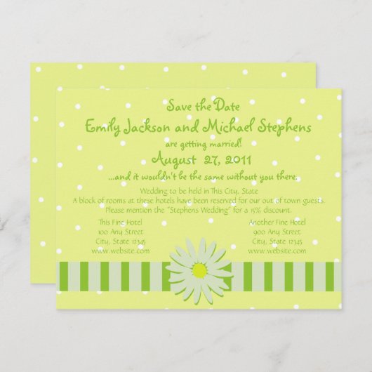 Daisy Wedding/Save the Date Save The Date (Vorne/Hinten)