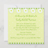 Daisy Wedding/Shower Einladung (Vorderseite)