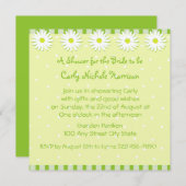 Daisy Wedding/Shower Einladung (Vorne/Hinten)
