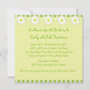 Daisy Wedding/Shower Einladung