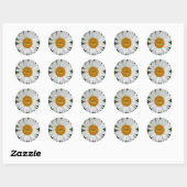 Daisy Wedding Sticker (Blatt)