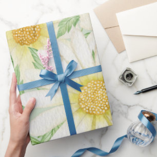 Daisy Wedding Wrapping Paper Geschenkpapier