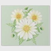 Daisy Wedding Wrapping Paper Geschenkpapier (Flach)