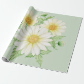 Daisy Wedding Wrapping Paper Geschenkpapier (Ungerollt)