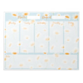 Daisy Weekly Desk Planner Notizblock (Vorderseite)