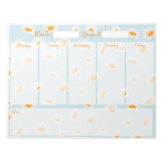 Daisy Weekly Desk Planner Notizblock