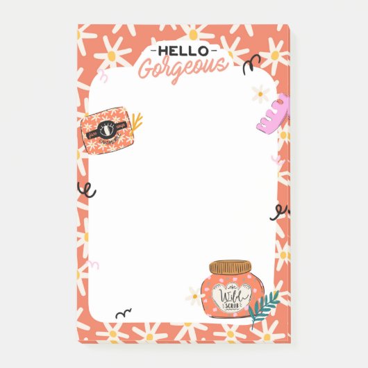 Daisy Wellness-Center Beauty Notes Post-it Klebezettel (Vorderseite)