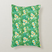 Daisy Whispers – Watercolor Meadow Pattern Dekokissen (Vorderseite(Vertikal))