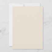 Daisy White Floral Wedding Einladung (Rückseite)