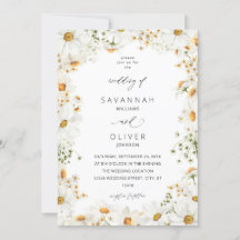 Daisy White Floral Wedding