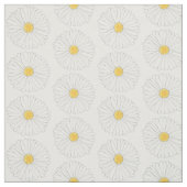 Daisy White Yellow Daisis Blume Blumendruck Stoff (Muster)