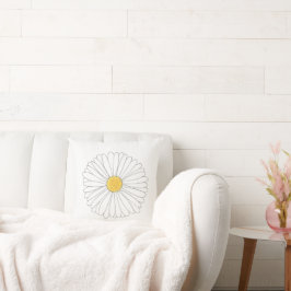 Daisy White Yellow Daisis Blume Blumengarten Kissen
