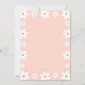 Daisy Wild One 1st Birthday Invitation Einladung (Rückseite)