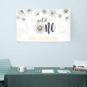 Daisy Wild One Party Banner - White (Messeveranstaltung)